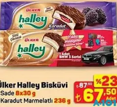 ÜLKER HALLEY BİSKÜVİ 8X30 G
